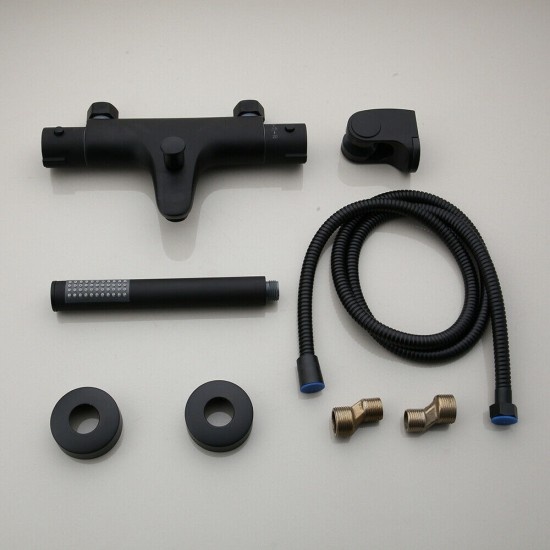 Rene Houtman Thermostatische Zwarte Badkraan