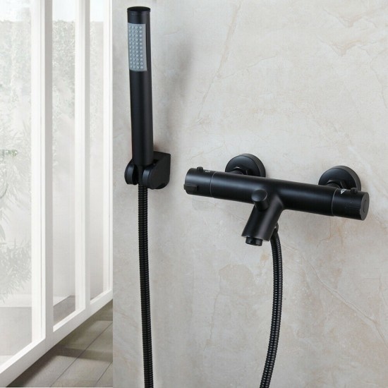Rene Houtman Zwarte Thermostatische Badkraan