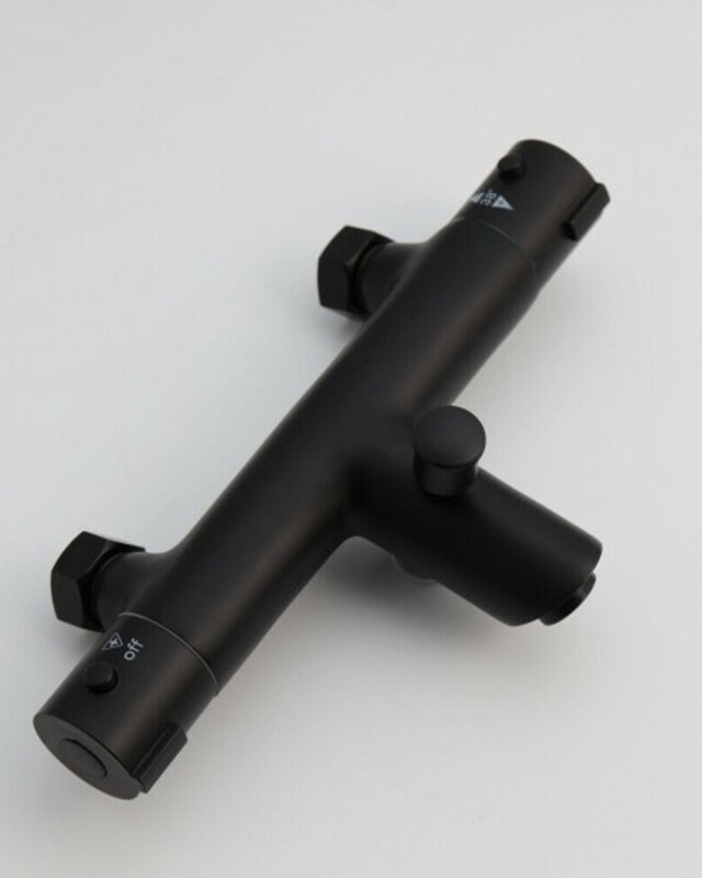 Rene Houtman Zwarte Thermostatische Badkraan