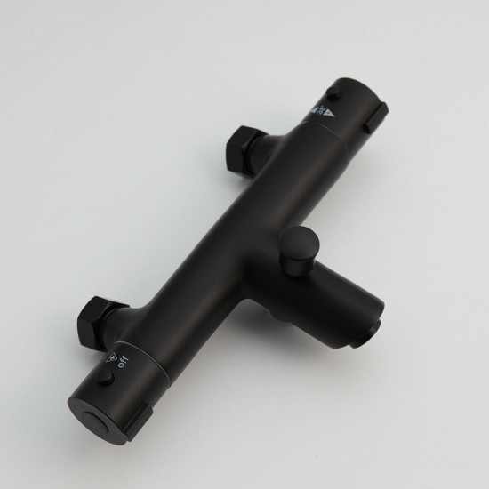 Rene Houtman Zwarte Thermostatische Badkraan