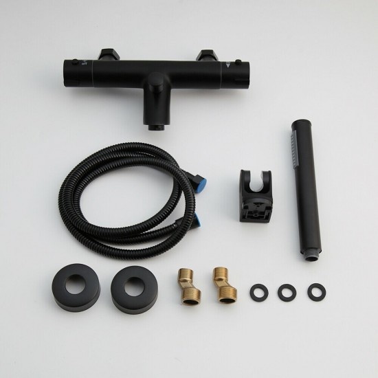 Rene Houtman Zwarte Thermostatische Badkraan