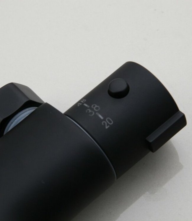 Rene Houtman Zwarte Thermostatische Badkraan