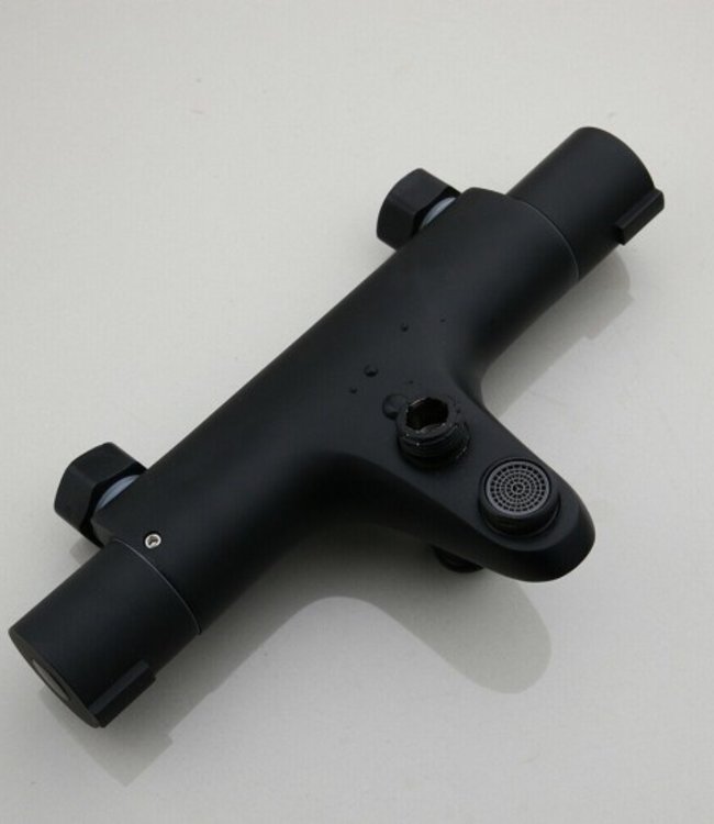 Rene Houtman Zwarte Thermostatische Badkraan