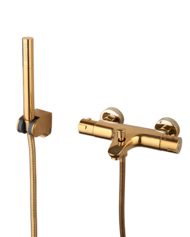 Rene Houtman Goudkleurige Thermostatische Badkraan