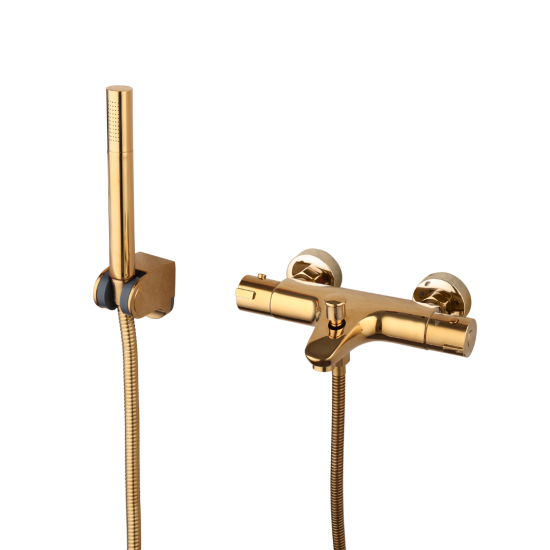 Rene Houtman Goudkleurige Thermostatische Badkraan