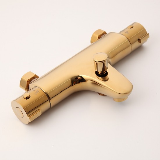 Rene Houtman Goudkleurige Thermostatische Badkraan