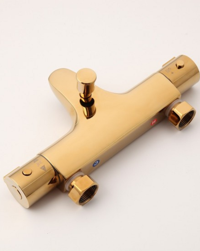 Rene Houtman Goudkleurige Thermostatische Badkraan