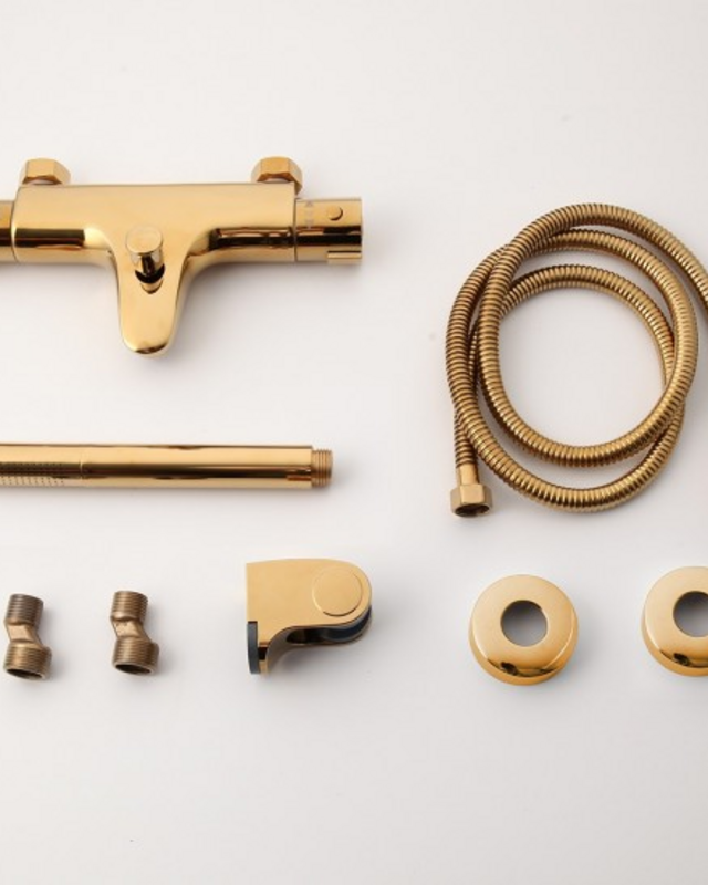 Rene Houtman Goudkleurige Thermostatische Badkraan