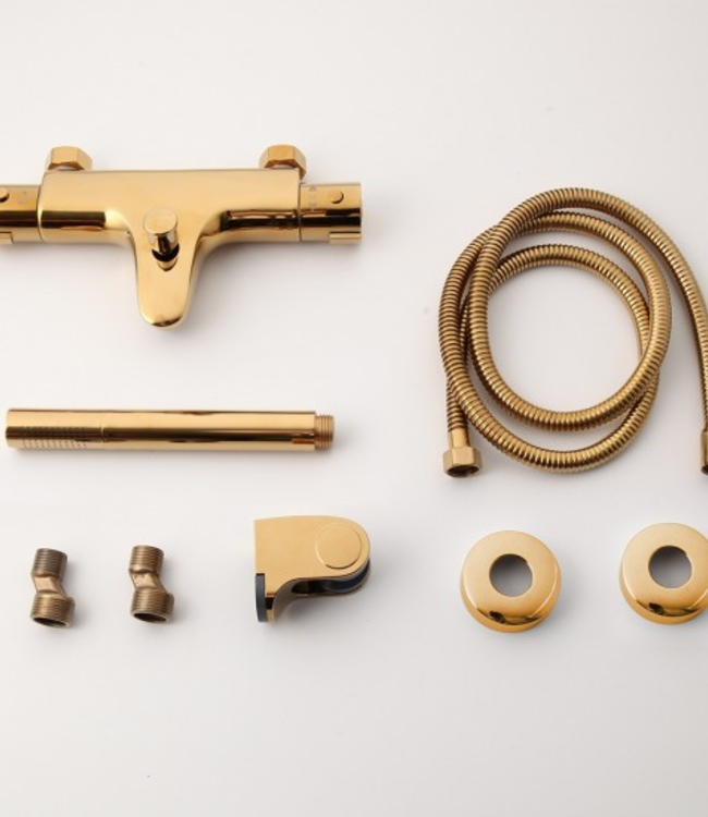 Rene Houtman Goudkleurige Thermostatische Badkraan