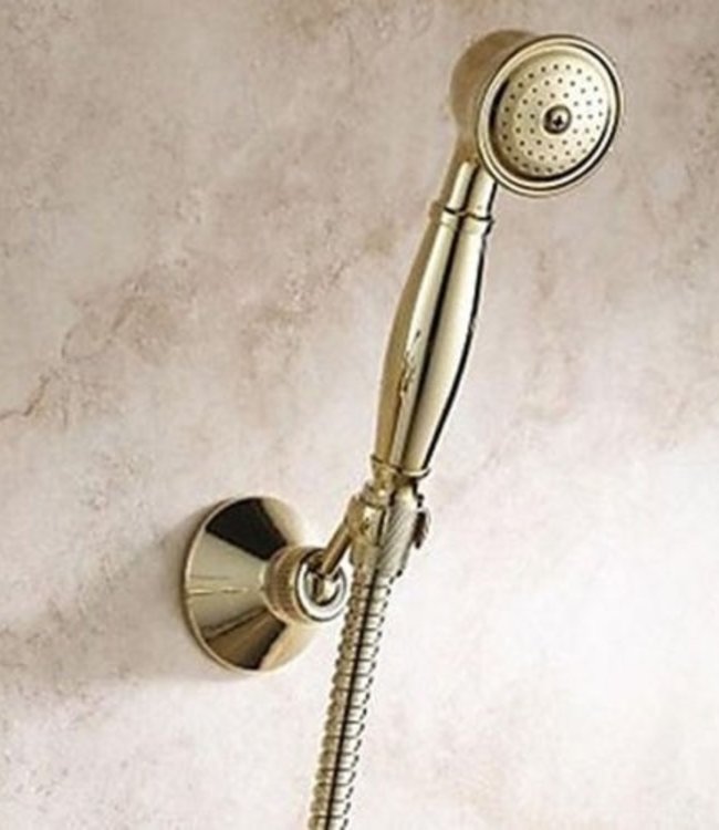 Rene Houtman Gouden Badkraan Muurbevestiging