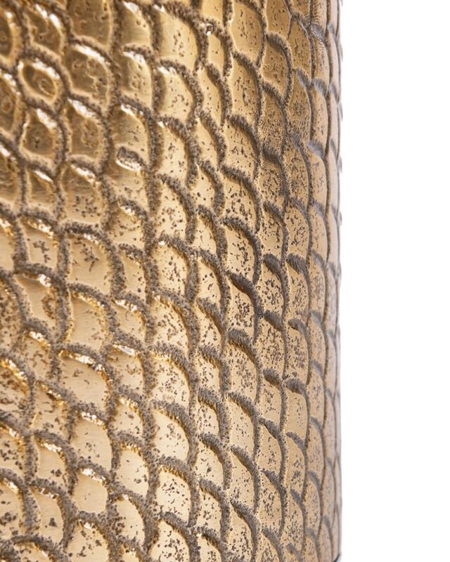 Bazar Bizar De Croco Kaars Houder - Messing - L