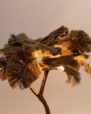 Bazar Bizar De Palmboom Vloerlamp - Naturel Goud - XL