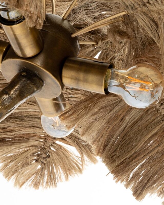 Bazar Bizar De Palmboom Vloerlamp - Naturel Goud - XL