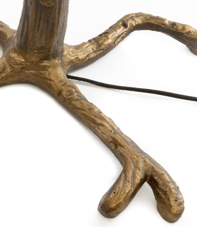 Bazar Bizar De Palmboom Vloerlamp - Naturel Goud - XL