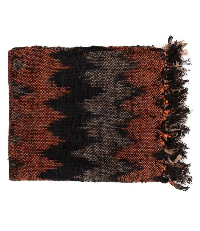 Bazar Bizar The S'il Vous Plaid - Zwart/ Oranje