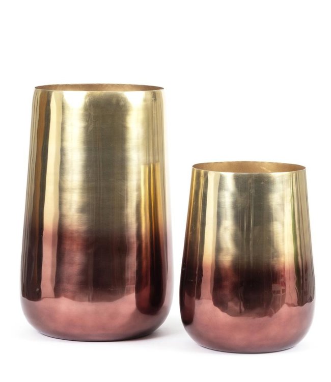 Bazar Bizar The Two Tone Plantenbak - Messing - L