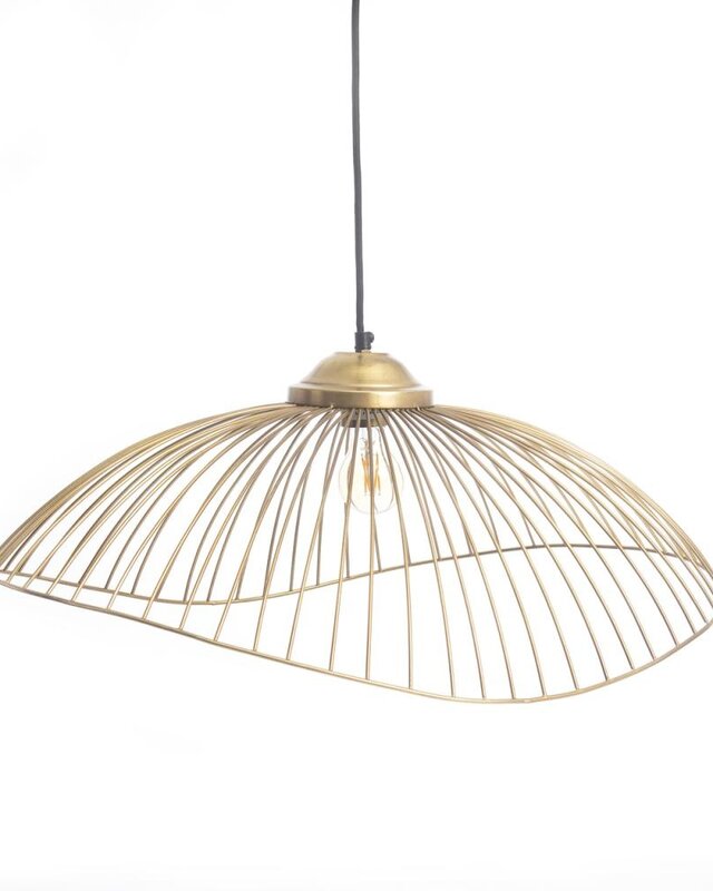 Bazar Bizar The Wave Hanglamp - Messing - M