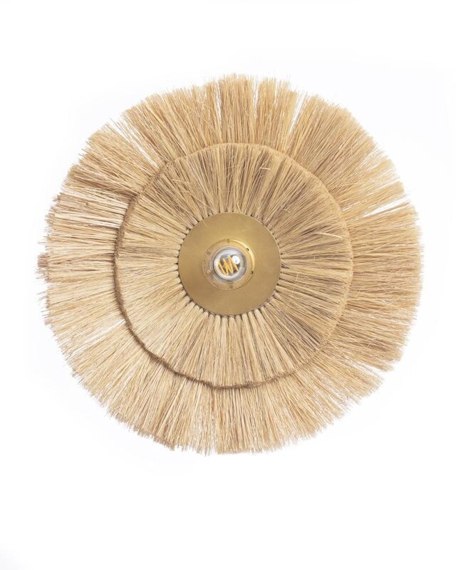 Bazar Bizar The Double Trouble Wandlamp - Naturel Goud - M