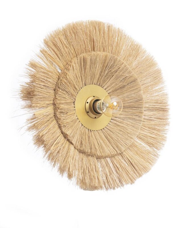 Bazar Bizar The Double Trouble Wandlamp - Naturel Goud - M