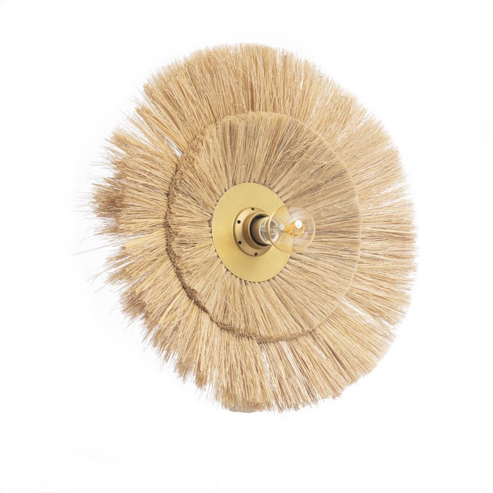Bazar Bizar The Double Trouble Wandlamp - Naturel Goud - M