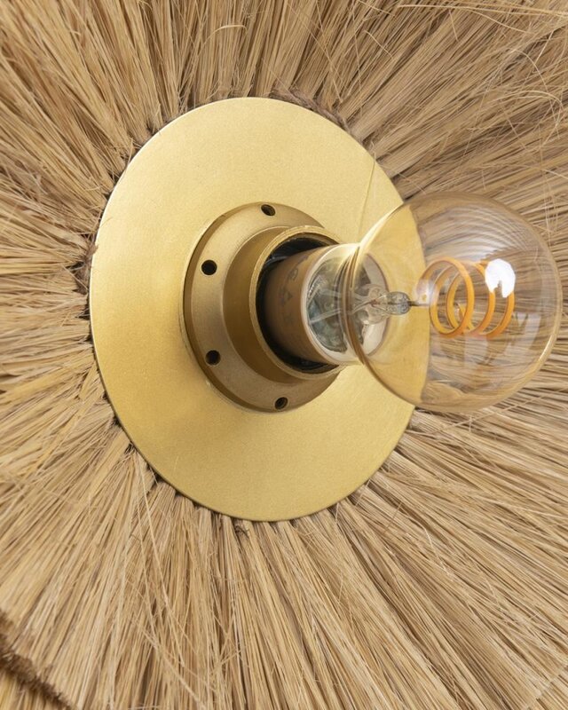 Bazar Bizar The Double Trouble Wandlamp - Naturel Goud - M