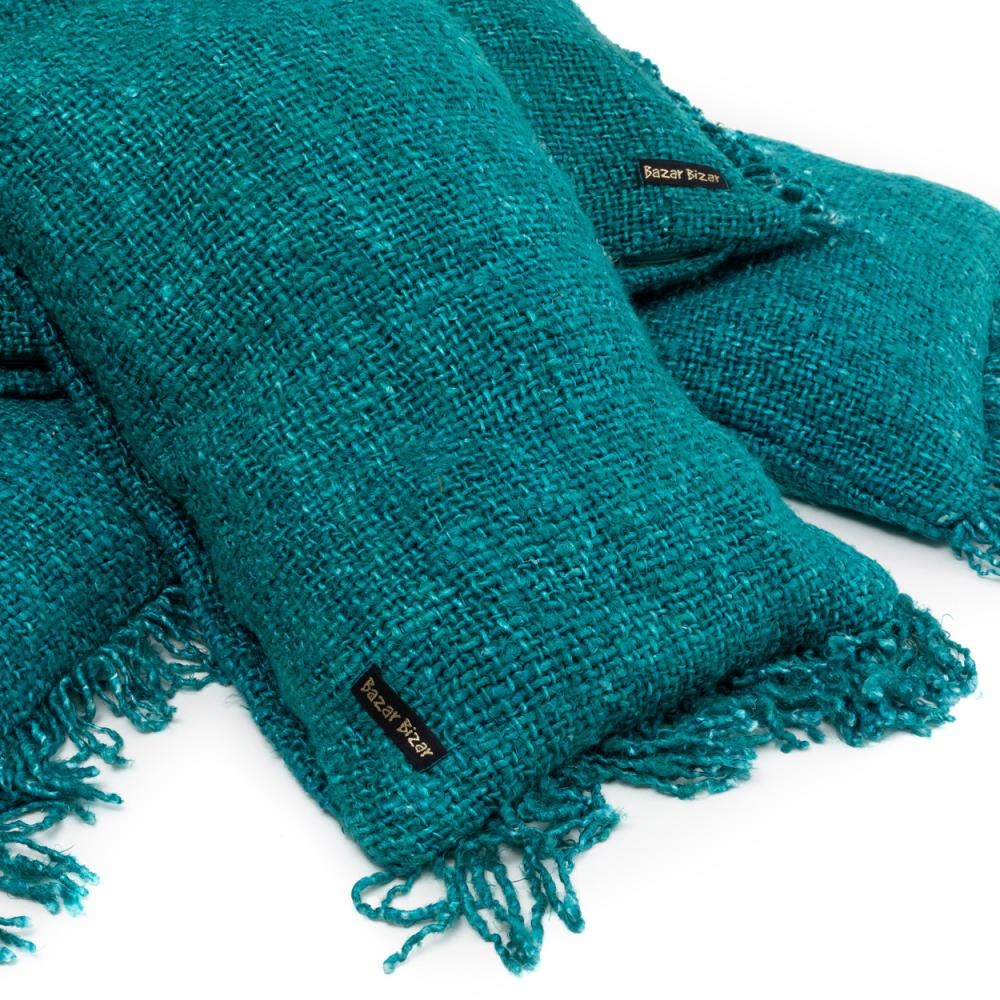 Bazar Bizar The Oh My Gee Kussenhoes - Aqua - 40x40