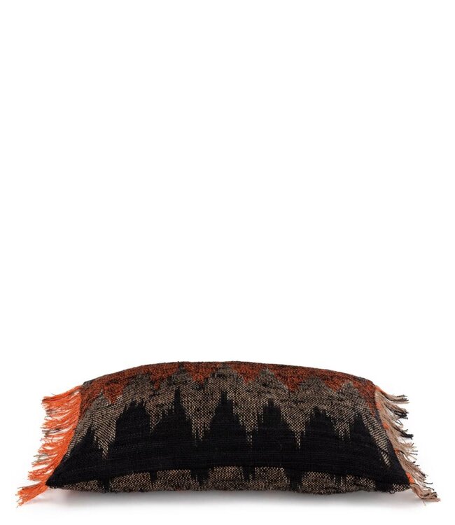 Bazar Bizar The Oh My Gee Kussenhoes - Zwart/ Oranje - 30x50