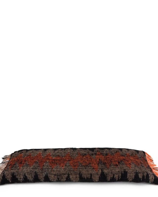 Bazar Bizar The Oh My Gee Kussenhoes - Zwart/ Oranje - 35x100