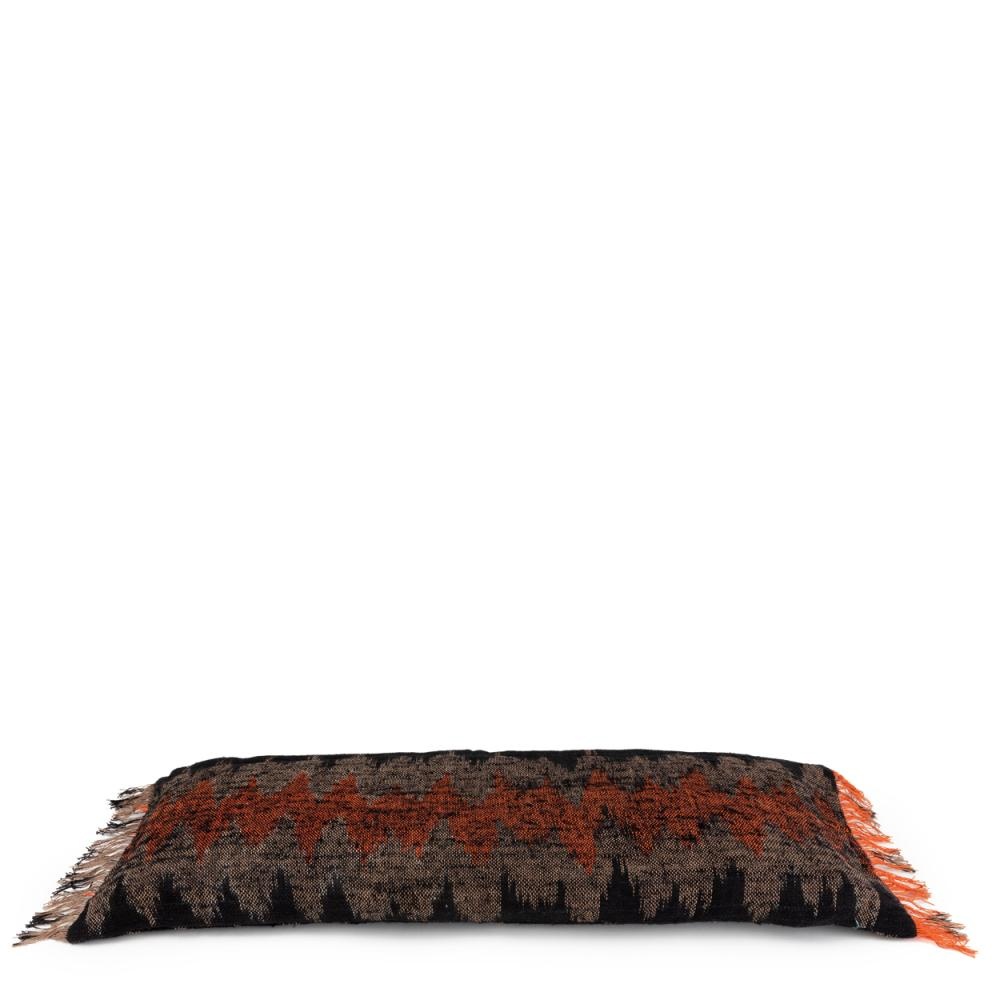 Bazar Bizar The Oh My Gee Kussenhoes - Zwart/ Oranje - 35x100
