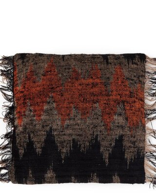 Bazar Bizar The Oh My Gee Kussenhoes - Zwart/ Oranje - 40x40