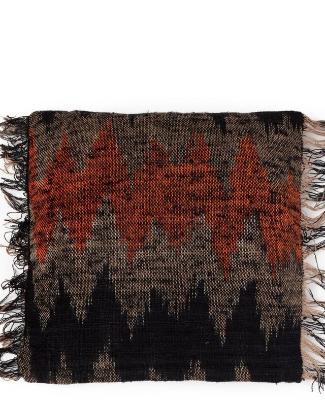 Bazar Bizar The Oh My Gee Kussenhoes - Zwart/ Oranje - 40x40