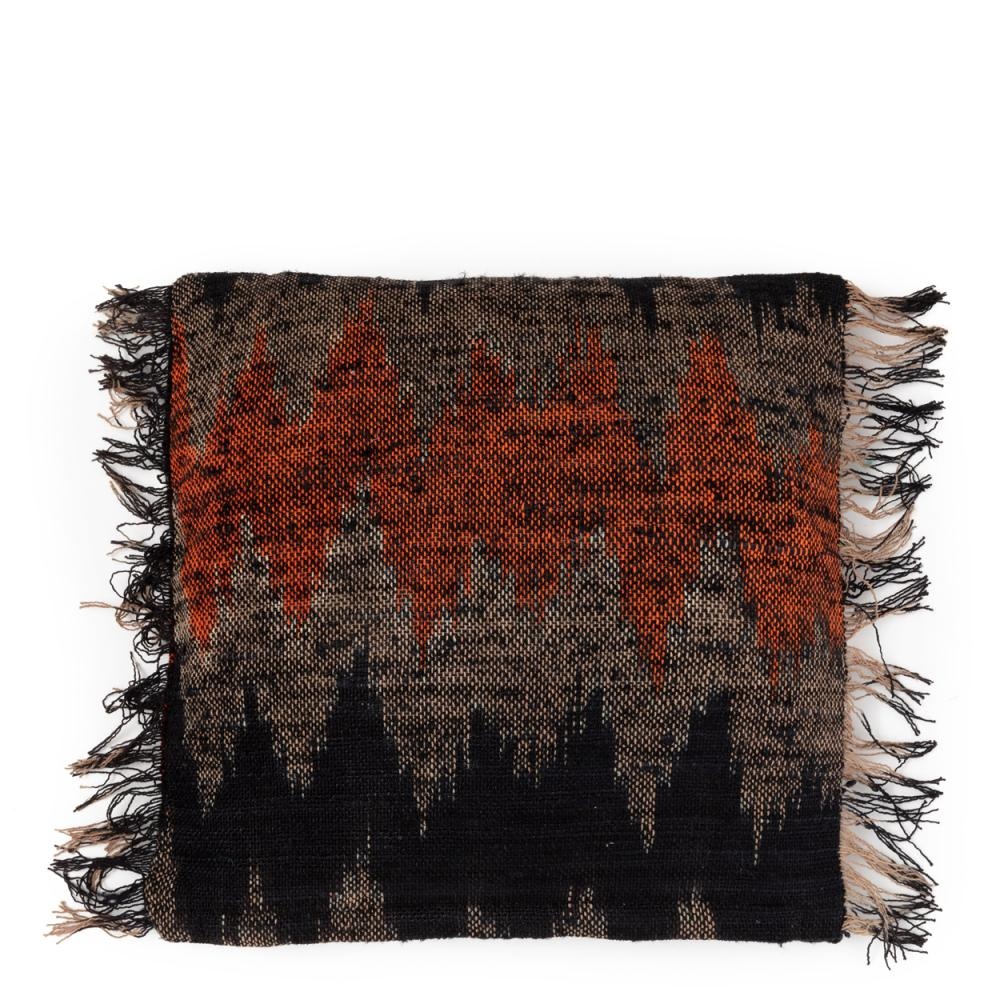 Bazar Bizar The Oh My Gee Kussenhoes - Zwart/ Oranje - 40x40