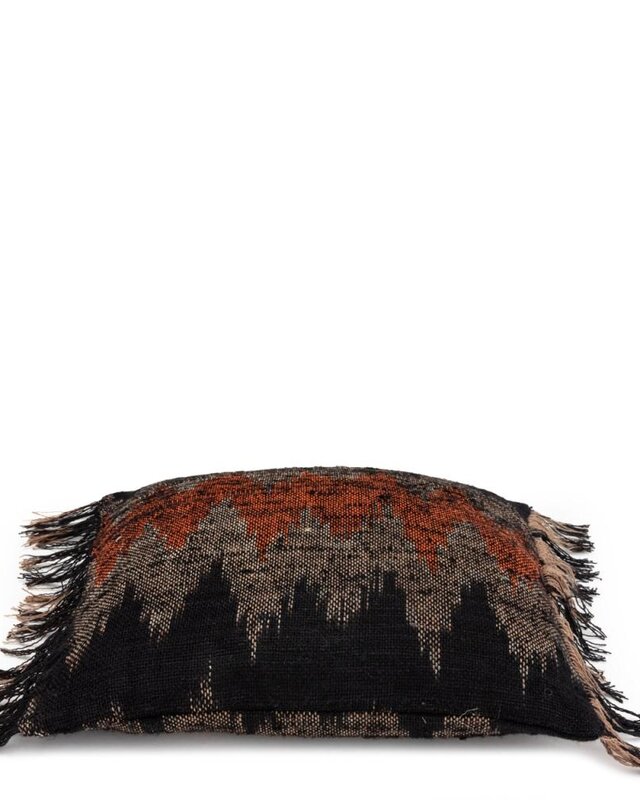 Bazar Bizar The Oh My Gee Kussenhoes - Zwart/ Oranje - 40x40