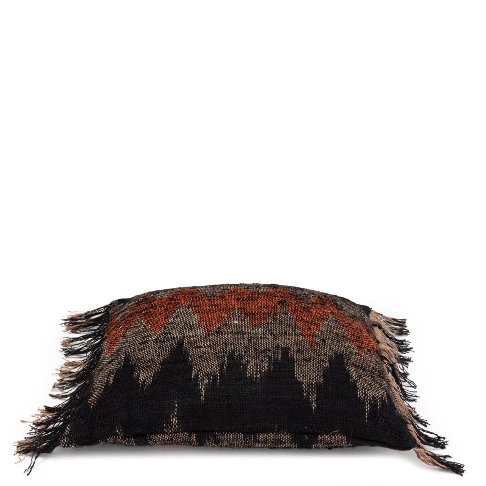 Bazar Bizar The Oh My Gee Kussenhoes - Zwart/ Oranje - 40x40
