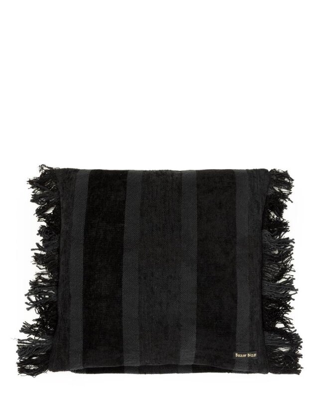 Bazar Bizar The Oh My Gee Kussenhoes - Zwart Velvet - 40x40