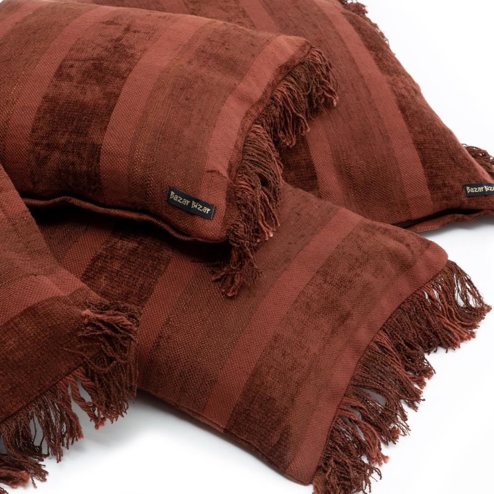 Bazar Bizar The Oh My Gee Kussenhoes - Bourgondisch Velvet- 30x50
