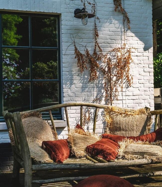 Bazar Bizar The Oh My Gee Kussenhoes - Bourgondisch Velvet- 35x100