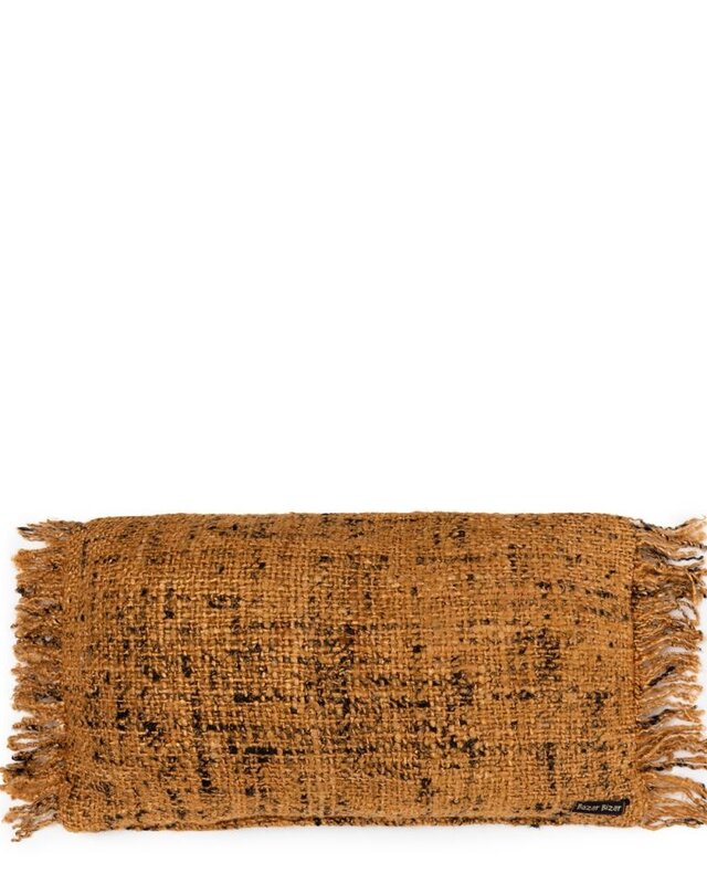 Bazar Bizar The Oh My Gee Kussenhoes - Kaneel/ Zwart - 30x50