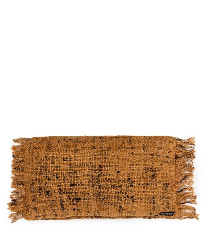 Bazar Bizar The Oh My Gee Kussenhoes - Kaneel/ Zwart - 30x50