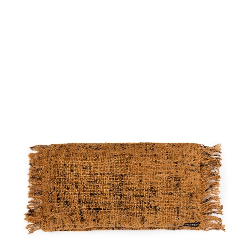 Bazar Bizar The Oh My Gee Kussenhoes - Kaneel/ Zwart - 30x50