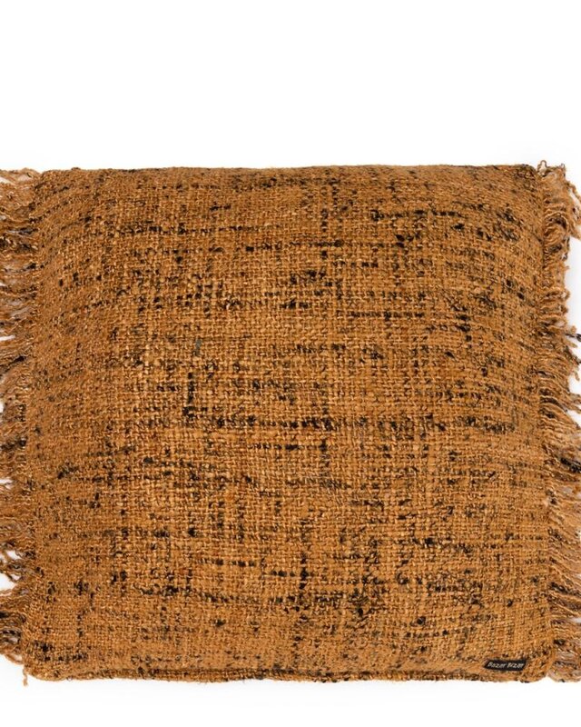 Bazar Bizar The Oh My Gee Kussenhoes - Kaneel/ Zwart - 60x60