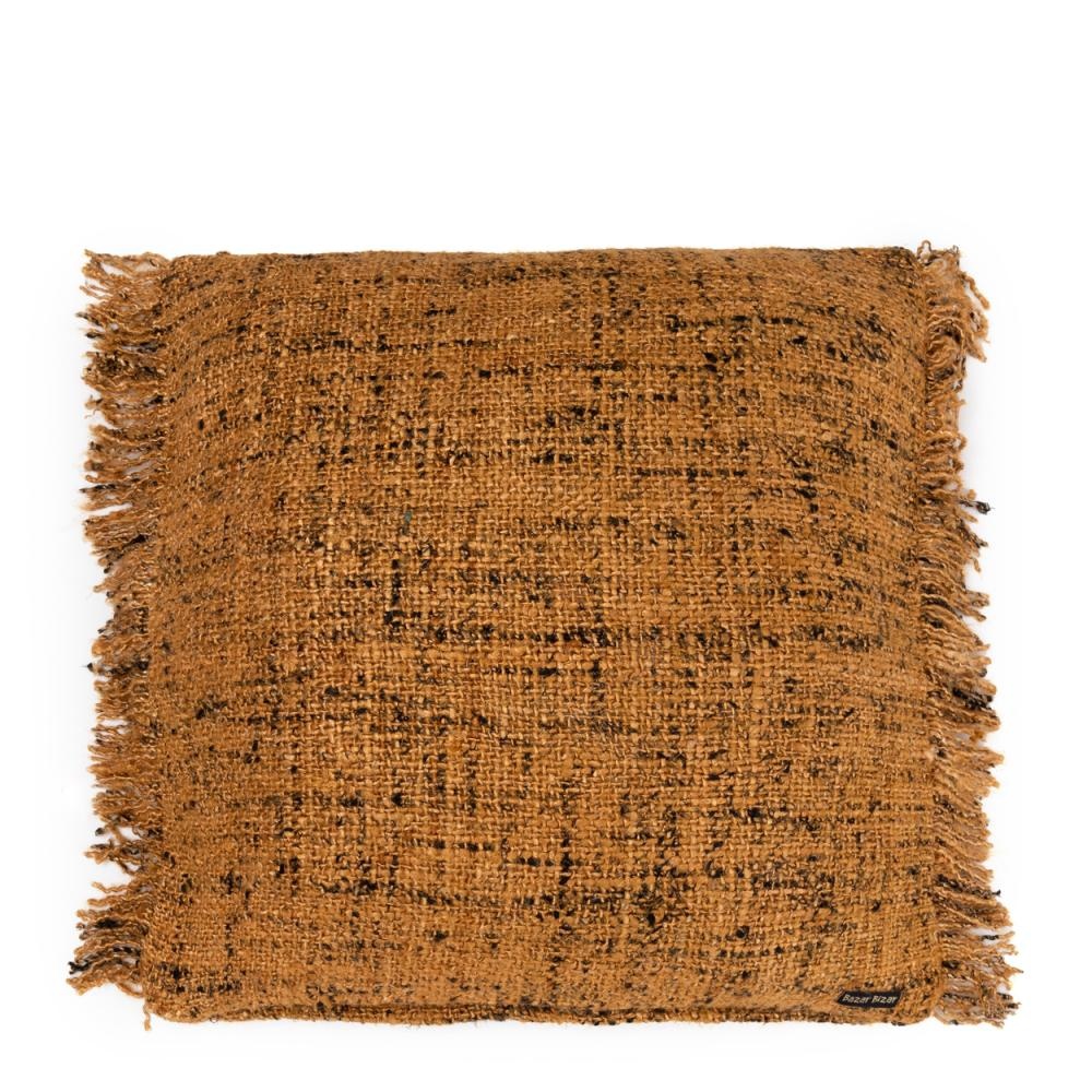 Bazar Bizar The Oh My Gee Kussenhoes - Kaneel/ Zwart - 60x60