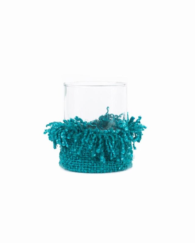 Bazar Bizar The Oh My Gee Kaars Houder - Aqua - L - Set van 2