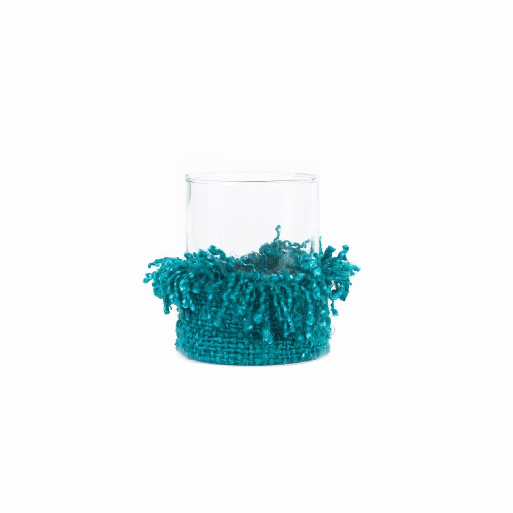 Bazar Bizar The Oh My Gee Kaars Houder - Aqua - L - Set van 2