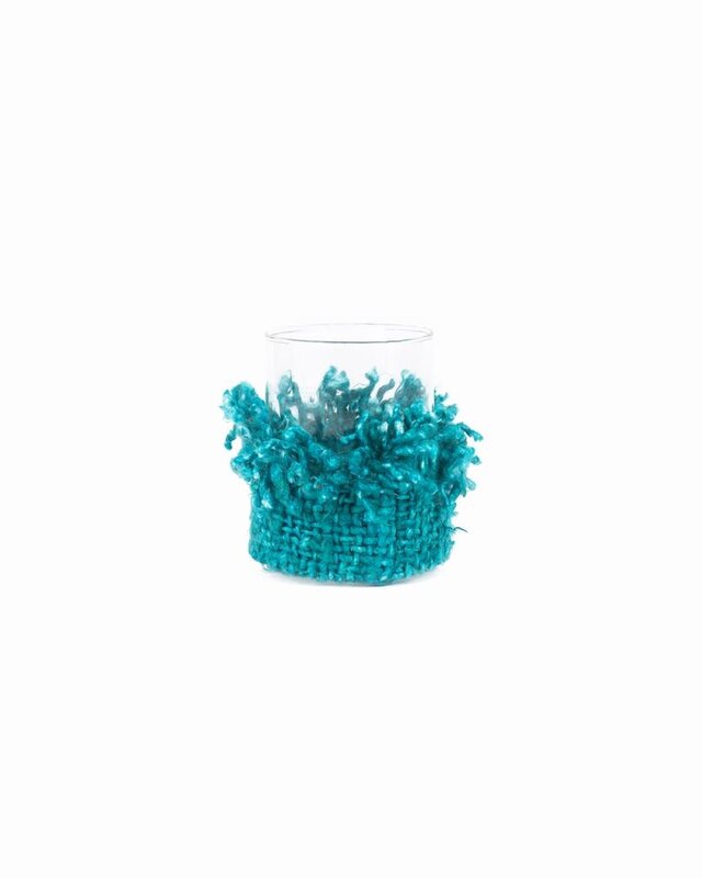 Bazar Bizar The Oh My Gee Kaars Houder - Aqua - M - Set van 4