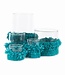 Bazar Bizar The Oh My Gee Kaars Houder - Aqua - M - Set van 4