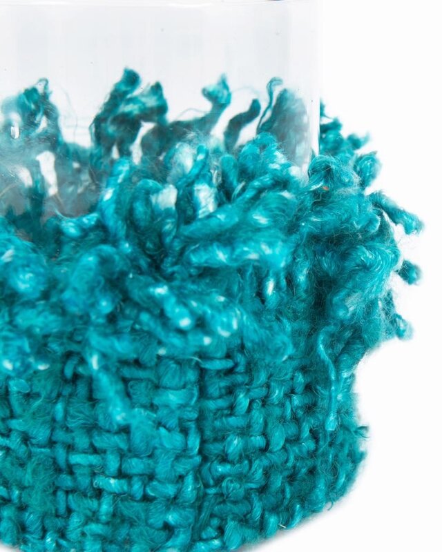 Bazar Bizar The Oh My Gee Kaars Houder - Aqua - S - Set van 4
