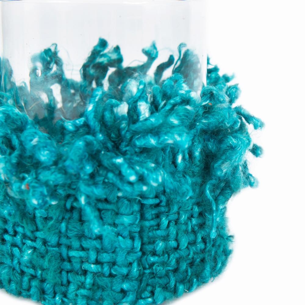 Bazar Bizar The Oh My Gee Kaars Houder - Aqua - S - Set van 4
