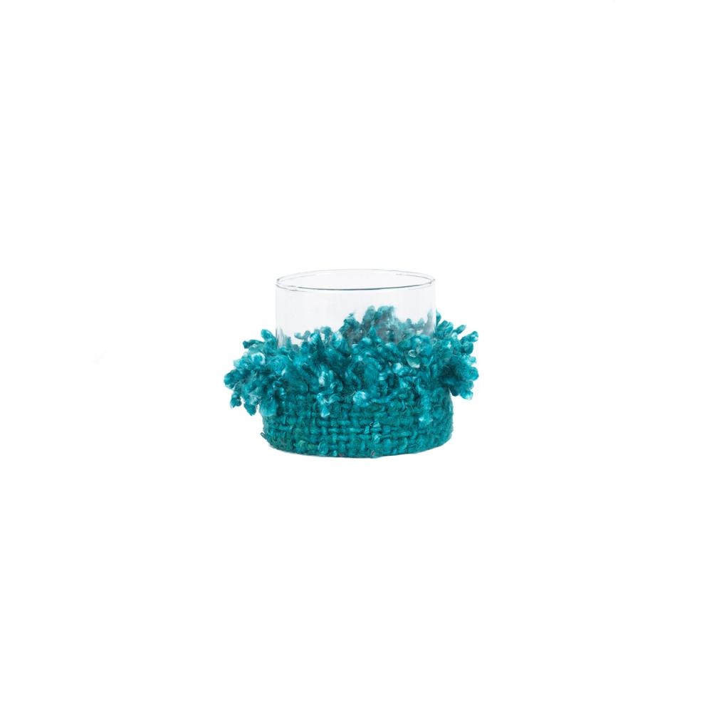 Bazar Bizar The Oh My Gee Kaars Houder - Aqua - S - Set van 4