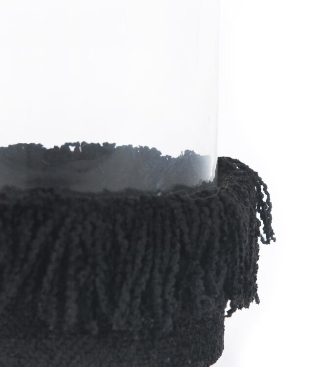 Bazar Bizar The Oh My Gee Kaars Houder - Zwart Velvet - M - Set van 4